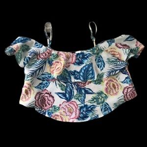 Floral Cold-Shoulder Top